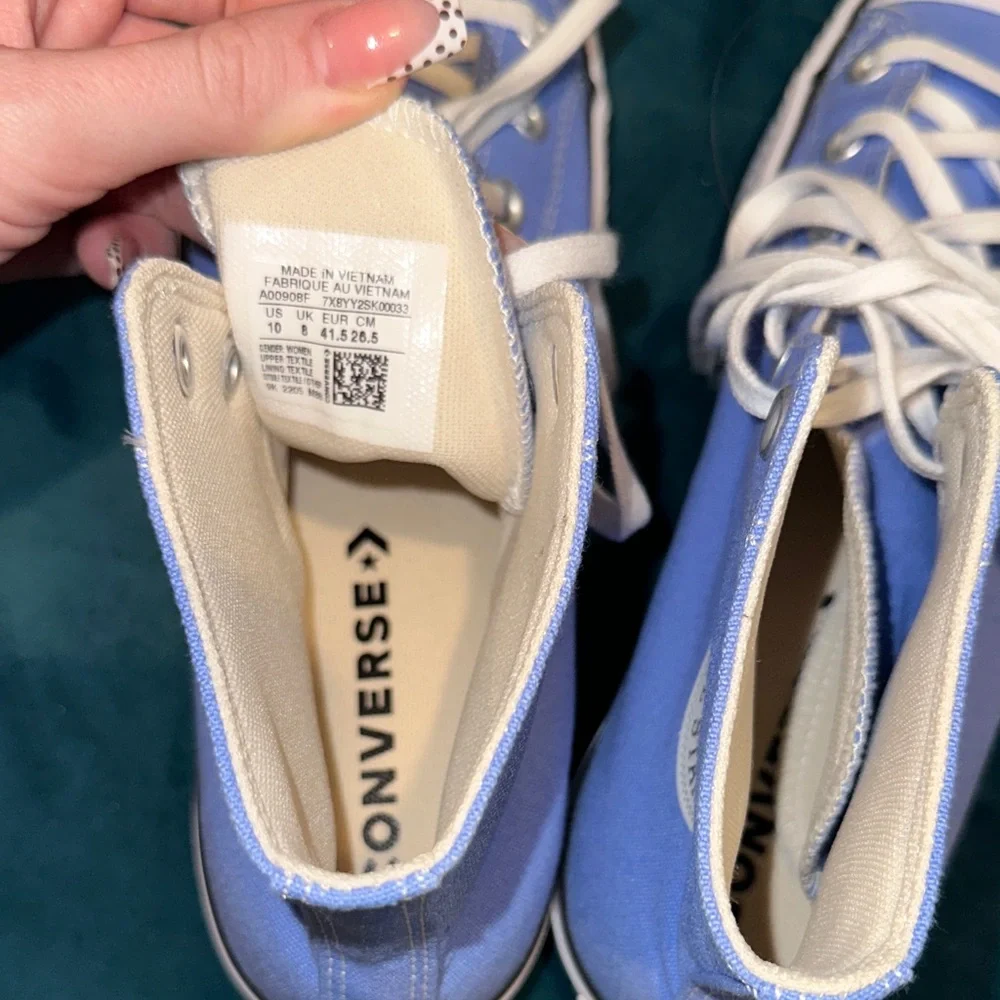 Converse Platform Light Blue High-Top Sneakers - Picture 3 of 4